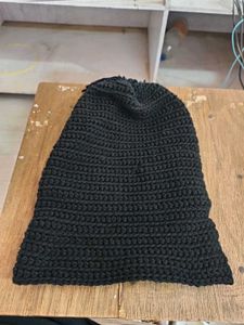 Black Knitted Beanie