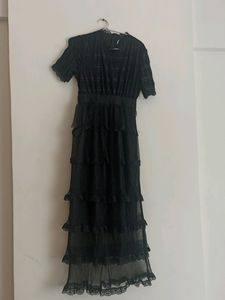 Black Flare Maxi Dress