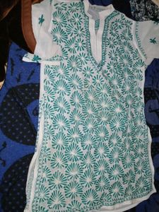Chikankari New Kurti, Fit L/Xl, Totally Nw