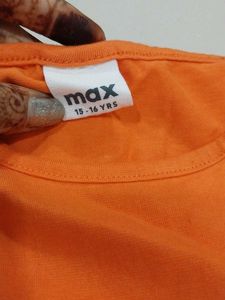 Orange Bodycon Mini Dress