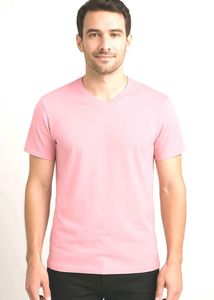 Pink V-Neck T-Shirt