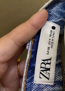 TRF ZARA HIGH WAIST WIDE LEG JEAN