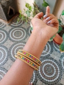 2.6 Size Multi Colour Bangles