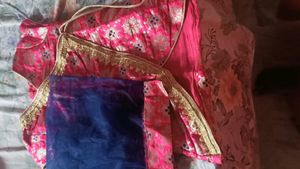 Firstcry Salwar Suit And Dupatta With No Pant For 6-12 Months Baby Girl Dress