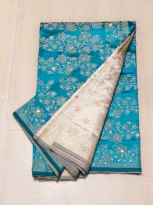 Elegant Blue Saree