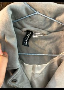 H&amp;M Suede Biker Jacket