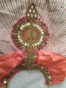 orange​/​pink anarkhali With Dupatta And Bottom