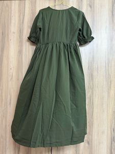 Olive Green Midi Dress