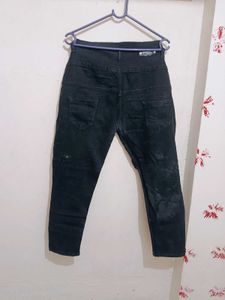 High-Waisted Black Jeans