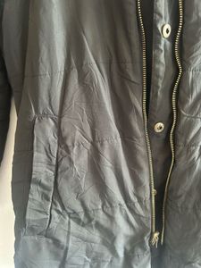 Two Way Parka Jacket With Cinched Waist