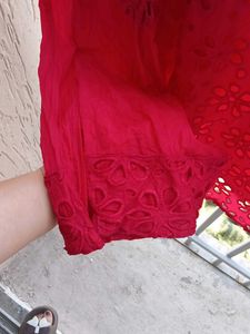 Pink Embroidered Kurta Set