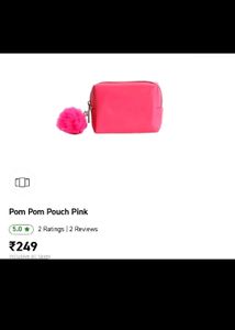 Pink Small Pomp Pouch