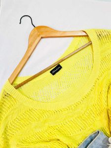 Pinterest Yellow Knit Top D