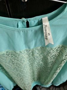 Mint Lace Top