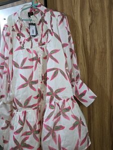 Floral Print Button-Up Midi Dress