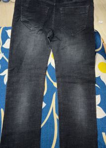 Distressed Black Jeans