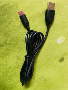 UBON Type C 25W Fast Charging Cable &amp; Data Transmission, 1mtr Braided Cable, Compatible with Smartphones &amp; Tablets  (Black)
