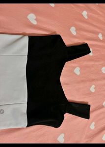 Chic Black &amp; White Skater Dress