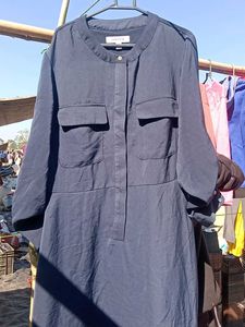 Navy Blue Shirt Dress