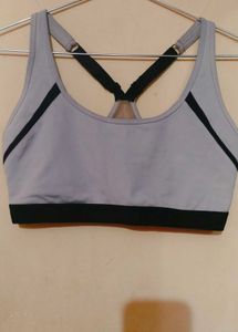 Black &Gray Sports Bra