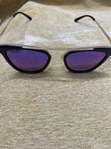 Blue Mirrored Sunglasses