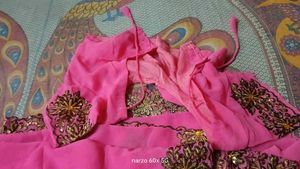 Chiffon  Georgette Saree &amp;blowse.
