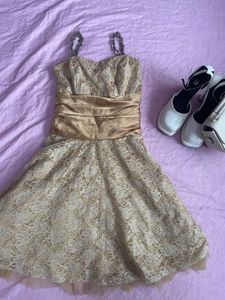 Elegant Gold Dress.