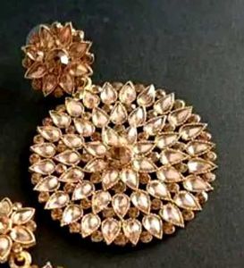 Golden Diamond Earrings