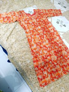 Floral Print Kurta