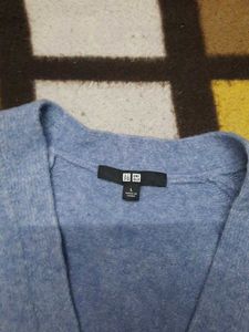 Light Souffle Yarn Long Sleeve Cardigan