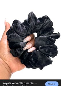 Velvet Small Hair Tie Scrunchies Pack Of 6