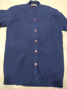Blue Cardigan Sweater
