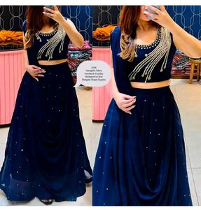 Elegant Navy Blue Kurta Set