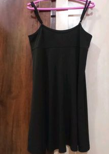 Urbanic Black Pinafore Dress With Adjustable Strap