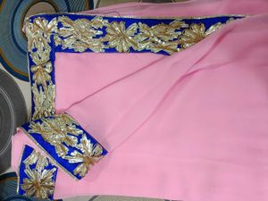 Baby Pink Saree For Women&#39;s