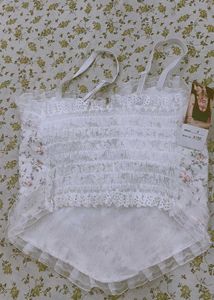 Floral Lace Cami Top (only One White)