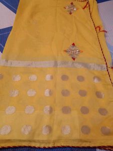 Pure Cotton Saree( Completely NEW) With  Blouse