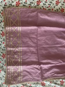 Mul Cotton Silk  Suitset With Scarf