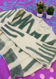 Green Crop Sweater