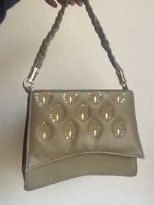 Elegant Clutch with Peacock Detail