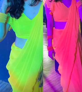 Elegant Yellow Saree Blouse