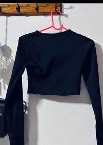 Black Ribbed Top