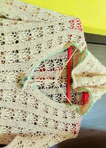 Hand Made Crochet Hoodie - Vintage Style