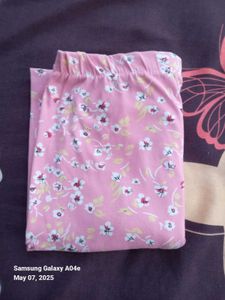 Pink Floral-Print Lower – Lightweight &amp; Breathable