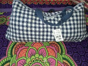 Blue Checked Bag