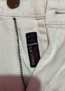 USPA Unisex White Jeans
