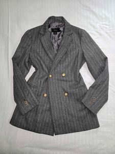 Striped Double-Breasted Blazer bust 34