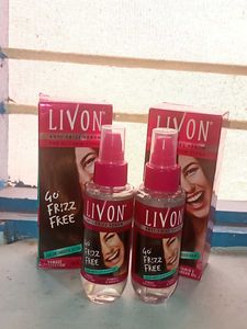 Livon Anti-Frizz Hair Serum (Pack Of 2)