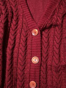 Maroon Cardigan