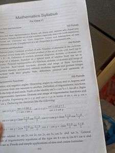 Class 11 Mathematics Textbook